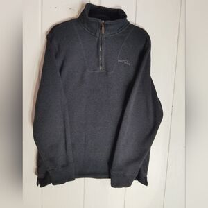 LIKE NEW!! EDDIE BAUER, 1/4 Zip, Blue/Black Pullover. Size XL